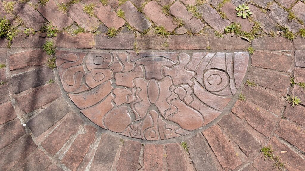 Photo of butterfly artwork on Gordon Park's ground