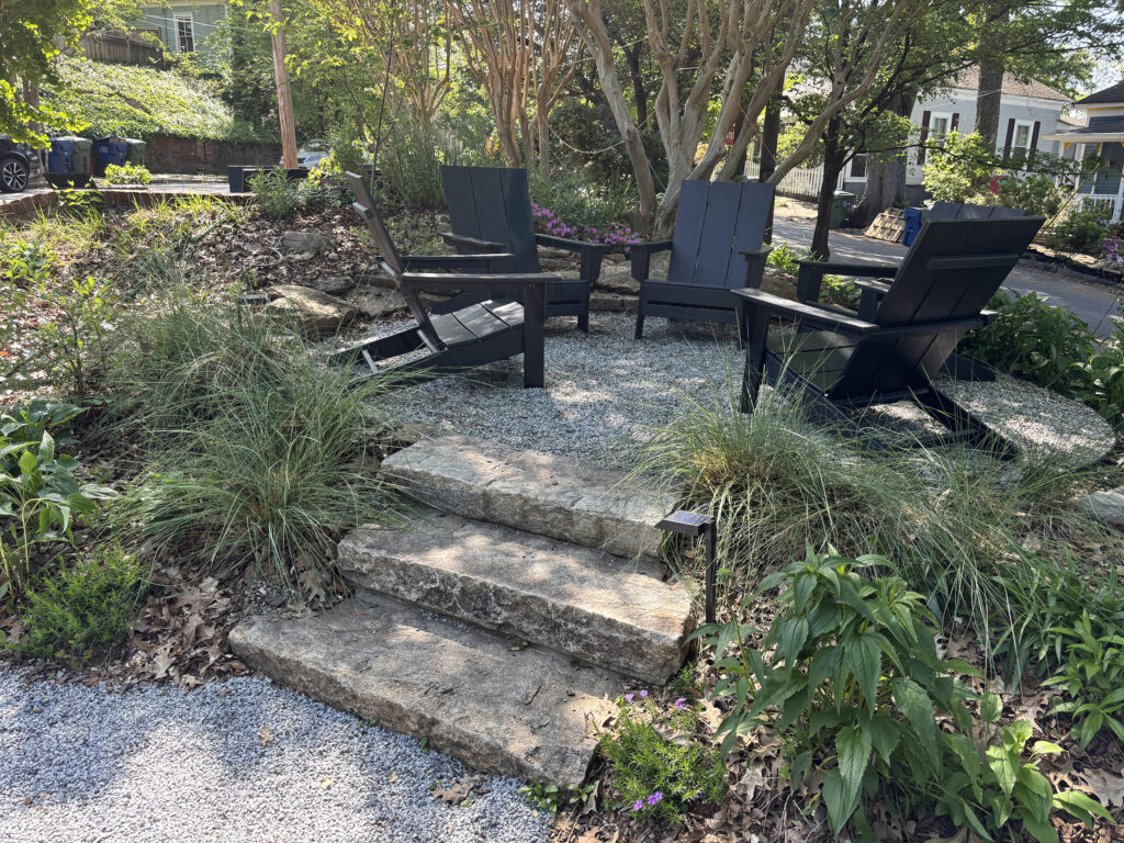 Seating area in Gordon Park